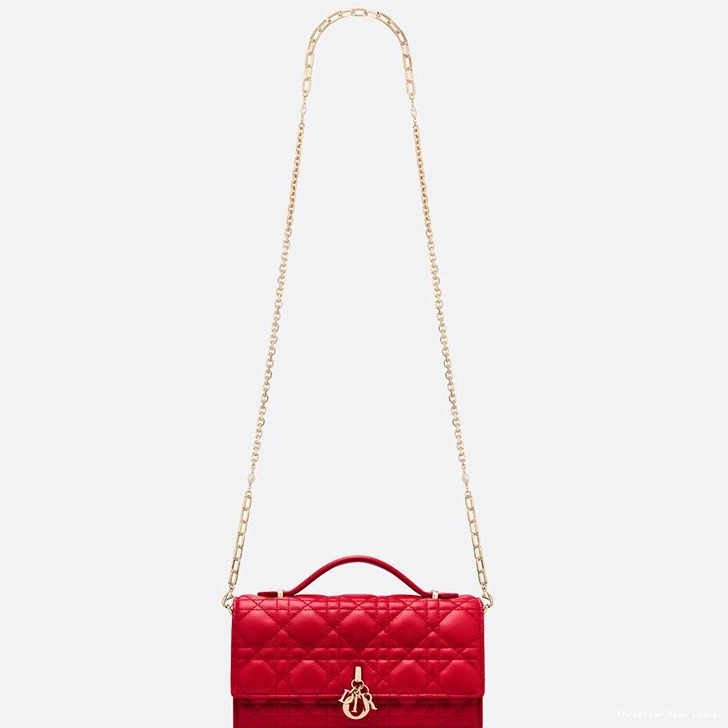 Cheap Bag Lambskin Handle Dior Red Cannage Mini Top Miss 0818 Luxury